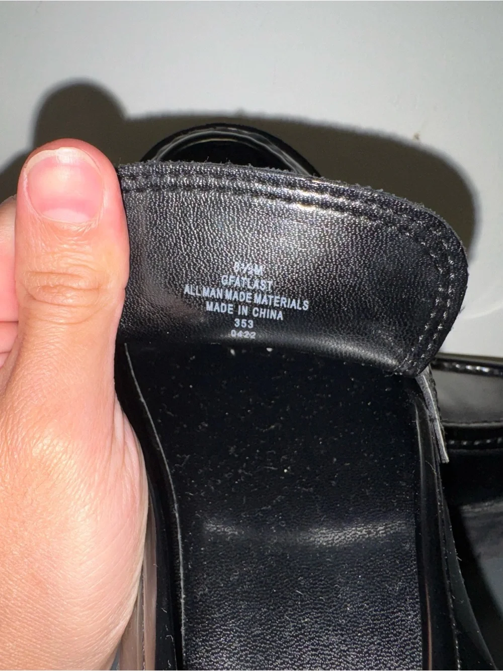 GUESS Black Patent Chunky Penny Loafers